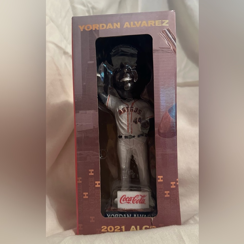Houston Astros Yordan Alvarez 2021 ALCS Champion Trophy Bobblehead